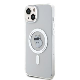Karl Lagerfeld KLHMP15MHFCCNOT MagSafe iPhone 14 Plus / 15 Plus kemény hátlap tok - átlátszó