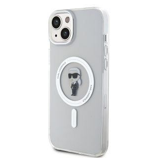 Karl Lagerfeld KLHMP15MHFCKNOT MagSafe iPhone 15 Plus kemény hátlap tok - átlátszó