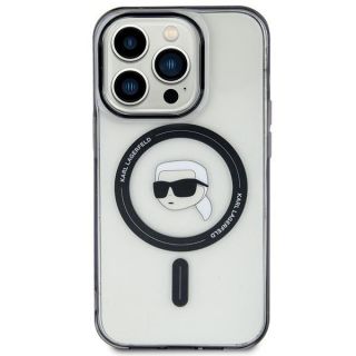 Karl Lagerfeld KLHMP15MHKHNOTK MagSafe iPhone 14 Plus / 15 Plus kemény hátlap tok - átlátszó