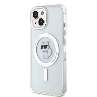 Karl Lagerfeld KLHMP15SHFCCNOT MagSafe iPhone 15 kemény hátlap tok - átlátszó