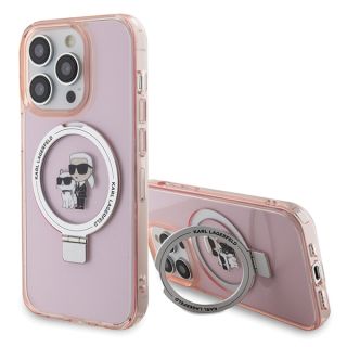 Karl Lagerfeld KLHMP15XHMRSKCP MagSafe iPhone 15 Pro Max kemény hátlap tok - rózsaszín