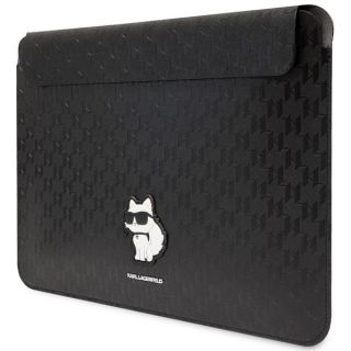 Karl Lagerfeld KLCS14SAKHPCK becsúsztathatós bőr laptop tok 14"-ig - fekete