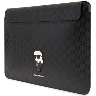Karl Lagerfeld KLCS14SAKHPKK becsúsztathatós bőr laptop tok 14"-ig - fekete