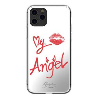 Kingxbar Angel Swarovski iPhone 11 Pro Max kemény hátlap tok - piros