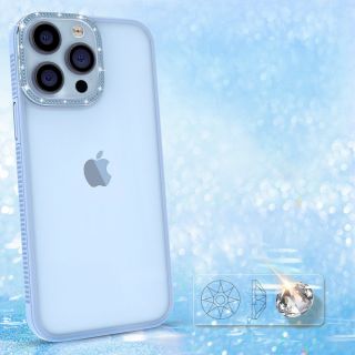 Kingxbar Sparkle iPhone 13 Pro kemény hátlap tok - kék