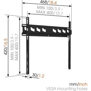 Vogel’s MA3000 fix fali TV tartó konzol - fekete