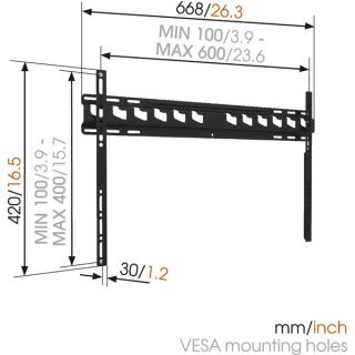 Vogel’s MA4000 fix fali TV tartó konzol - fekete