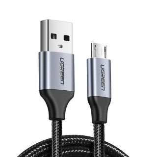 Ugreen QC 3.0 USB-A - Micro-USB kábel 2,4A 0,25m - fekete