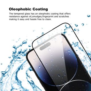 Mobile Origin Screen Guard Sapphire iPhone 14 Pro teljes kijelzővédő üveg felhelyező applikátorral
