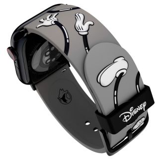 Moby Fox Apple Watch 45/44/42/Ultra 49mm 41/40/38mm és 22mm széles okosóra szilikon szíj - Disney Mickey egér Rubber Hose