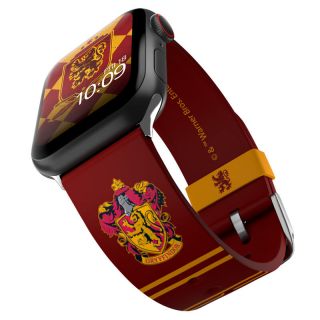 Moby Fox Apple Watch 45/44/42/Ultra 49mm 41/40/38mm és 22mm széles okosóra szilikon szíj - Harry Potter Griffendél
