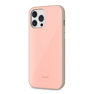 Moshi iGlaze iPhone 13 Pro Max SnapTo mágneses kemény hátlap tok - rózsaszín
