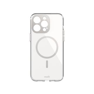 Moshi iGlaze MagSafe iPhone 14 Plus / 15 Plus kemény hátlap tok - átlátszó/ezüst
