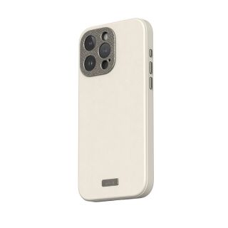 Moshi Napa MagSafe iPhone 15 bőr hátlap tok - fehér