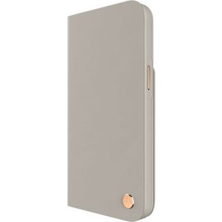 Moshi Overture MagSafe 3in1 iPhone 14 ütésálló kinyitható bőr tok - szürke