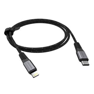 SwitchEasy Mageasy Linkline MFi Lightning - USB-C kábel 60W - 1,5m fekete