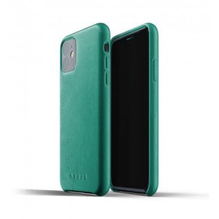 Mujjo iPhone 11 bőr tok - zöld