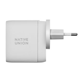 Native Union Travel GaN 2x USB-C hálózati töltő adapter PD67W - fehér
