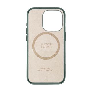 Native Union (Re)Classic MagSafe iPhone 15 Pro bőr hátlap tok - zöld