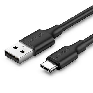 Ugreen USB-C - USB-A nikkelezett kábel 1m - fekete
