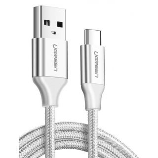 Ugreen QC3.0 USB-C - USB-A nikkelezett kábel 0,5m - fehér