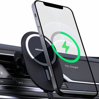 Nillkin Magsafe iPhone mágneses autós tartó és Qi töltő - szellőzőrácsos