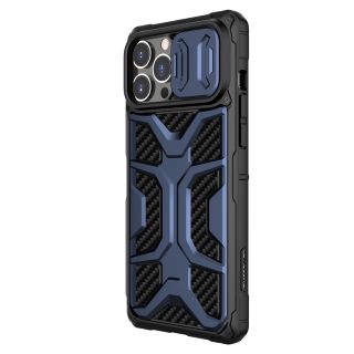 Nillkin Adventruer iPhone 13 Pro Max ütésálló kemény hátlap tok kameravédővel - kék