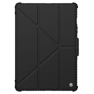 Nillkin Bumper Leather Pro Samsung Galaxy Tab S9 kinyitható bőr tok kameravédővel és ceruzatartóval - fekete