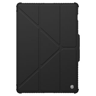 Nillkin Bumper Leather Pro Samsung Galaxy Tab S9+ Plus kinyitható bőr tok kameravédővel és ceruzatartóval - fekete