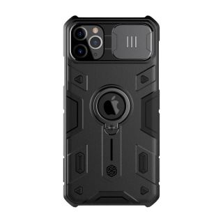 Nillkin CamShield Armor iPhone 11 Pro kemény hátlap tok kitámasztó gyűrűvel és kameravédővel - fekete