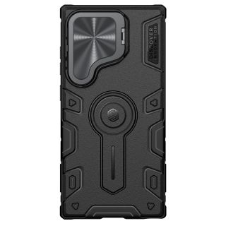 Nillkin CamShield Armor Prop Samsung Galaxy S24 Ultra kemény hátlap tok kameravédővel - fekete