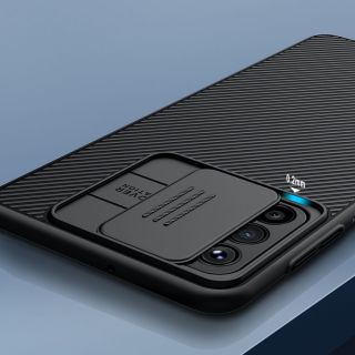 Nillkin CamShield Samsung Galaxy M52 5G kameravédős hátlap tok - fekete