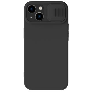 Nillkin CamShield Silicone MagSafe iPhone 14 Plus szilikon hátlap tok + kameravédő - fekete
