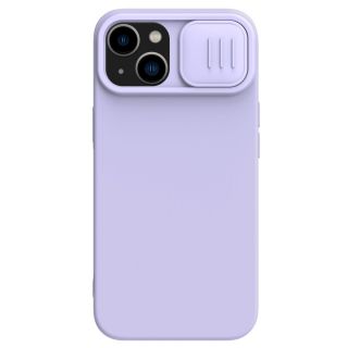 Nillkin CamShield Silicone MagSafe iPhone 14 Plus szilikon hátlap tok + kameravédő - lila