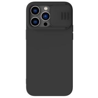 Nillkin CamShield Silicone MagSafe iPhone 14 Pro szilikon hátlap tok + kameravédő - fekete
