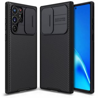 Nillkin CamShield Pro Samsung Galaxy S22 Ultra hátlap tok - fekete
