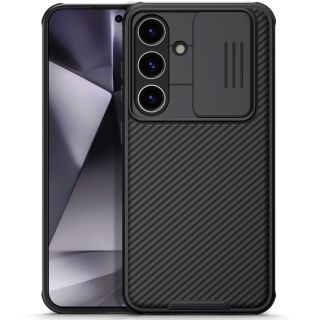 Nillkin CamShield Pro Samsung Galaxy S24 ütésálló hátlap tok - fekete