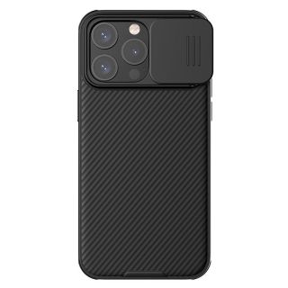 Nillkin Camshield Pro iPhone 15 Pro kemény hátlap tok kameravédővel - fekete