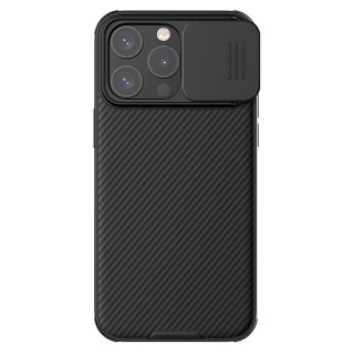 Nillkin Camshield Pro iPhone 15 Pro Max kemény hátlap tok kameravédővel - fekete