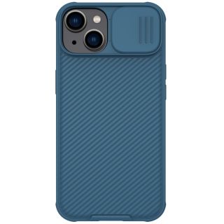 Nillkin CamShield Pro MagSafe iPhone 14 kemény hátlap tok + kameravédő - kék