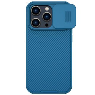 Nillkin CamShield Pro MagSafe iPhone 14 Pro kemény hátlap tok + kameravédő - kék