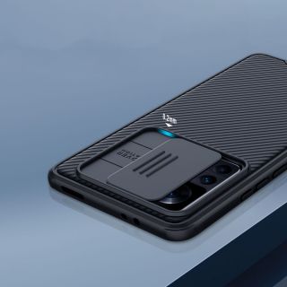 Nilkin Camshield Pro Xiaomi 12T kemény hátlap tok kameravédővel - fekete