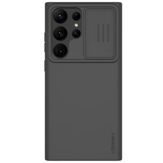 Nillkin CamShield Silky Magnetic MagSafe Samsung Galaxy S23 Ultra kemény hátlap tok + kameravédő - fekete