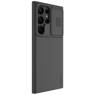 Nillkin CamShield Silky Magnetic MagSafe Samsung Galaxy S23 Ultra kemény hátlap tok + kameravédő - fekete