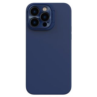 Nillkin Lenswing Magnetic MagSafe iPhone 14 Pro Max szilikon hátlap tok kameravédővel - kék
