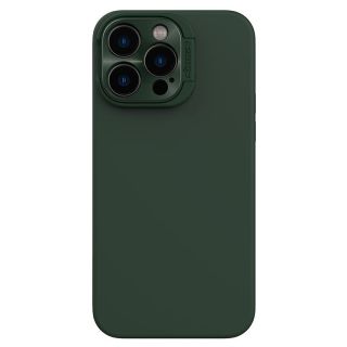 Nillkin Lenswing Magnetic MagSafe iPhone 14 Pro Max szilikon hátlap tok kameravédővel - zöld