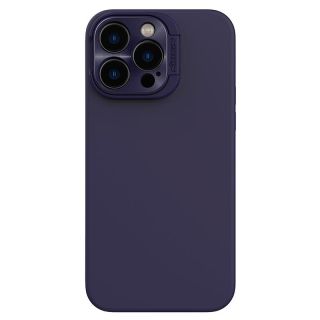 Nillkin Lenswing Magnetic MagSafe iPhone 14 Pro Max szilikon hátlap tok kameravédővel - lila
