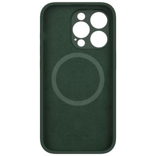 Nillkin Lenswing Magnetic MagSafe iPhone 15 Pro szilikon hátlap tok kameravédővel - zöld