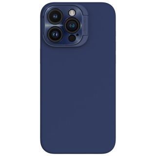 Nillkin Lenswing Magnetic MagSafe iPhone 15 Pro Max szilikon hátlap tok kameravédővel - kék