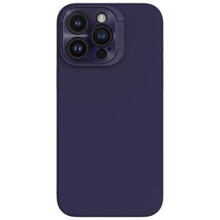 Nillkin Lenswing Magnetic MagSafe iPhone 15 Pro Max szilikon hátlap tok kameravédővel - lila